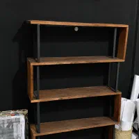 کتابخونه چوب طبیعی