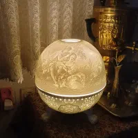 آباژور چراغ خواب ماه  آنتیک کروی رومیزی