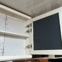 آینه باکس مخفی PVC طرح چوب|لوازم سرویس بهداشتی|رشت, رودباری|دیوار