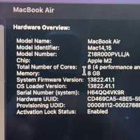 macbook air15  2023 m2|رایانه همراه|تهران, علم و صنعت|دیوار