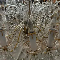 ۱۰ شاخه شیشه ای|لوستر و چراغ آویز|قزوین, |دیوار