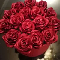 گل رز روبانی.. بسیارزیبا، شکیل وماندگار|گل مصنوعی|رشت, توشیبا|دیوار