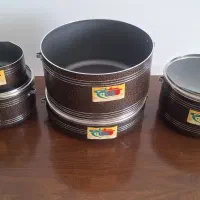 فروش یه سرویس قابلمه تفلون کاج پیرکس