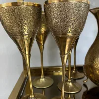 جام و پارچ برنزی برنجی