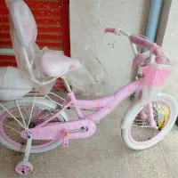 دوچرخه صورتی کاملا سالم