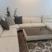 سرویس مبلمان ال به همراه میز جلو مبلی