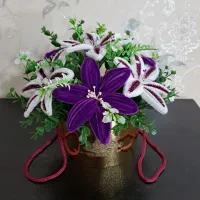 گل کریستالی و مخمل|گل مصنوعی|شاهین دژ, |دیوار