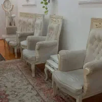 فروش مبل استیل ۷ نفره با صندلی|مبلمان خانگی و میز عسلی|رشت, منظریه|دیوار