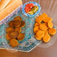 ناگت فلافل همبرگر خانگی باکیفیت بینظیر