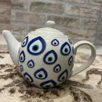 قوری چشم نظر/قندان برنجی/قندان سوگا/ظروف سرامیکی