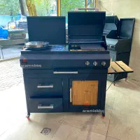 باربیکیو 110 سانت6 کاره با تابه سرخ کن و..|اجاق گاز و لوازم برقی پختوپز|تهران, شوش|دیوار