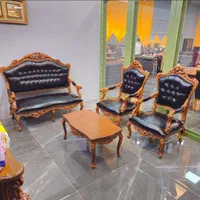 مبل کلاسیک اداری/میز مدیرعامل/ مبل منبتی مدل گرجی|دفتر کار|تبریز, |دیوار