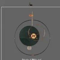 ساعت دیواری سبز مطابق عکس|ساعت دیواری و تزئینی|کرج, گوهردشت|دیوار