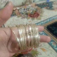 فروش 12تا النگو.  رنگ ثابت کپ طلا..1300