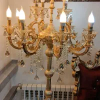 دو عدد لوستر کنار سالنی ۱۳ شعله بسیار تمیز و سالم