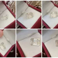 نگین یاقوت سفید تراش جواهری