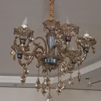 لوستر کریستالی هفت رنگ