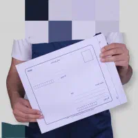 پاکت پستی لمینه مشکی سایز ۳۶در۲۶