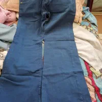 شلوار لی. کتان. پارچه ای