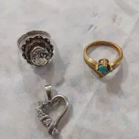 انگشتر سفید نقره پلاک نقره