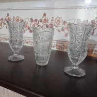 ست ظروف/گلدانهای بلور ایتالیایی تراشدار|صنایع دستی و سایر لوازم تزئینی|تهران, سلسبیل شمالی|دیوار