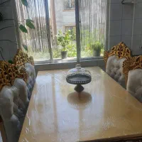 مبل ۷ نفره و میز ناهارخوری ۶ نفره با هم ۱۱ میلیون|مبلمان خانگی و میز عسلی|فردیس, شهرک سپاه|دیوار