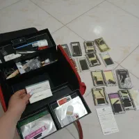 یکسری از لوازم سالن زیبایی. فیبروز.مژه.موطبیعی