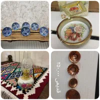 ظروف قلم ابی انتیک و قدیمی بشقاب|ظروف سرو و پذیرایی|کرمانشاه, |دیوار