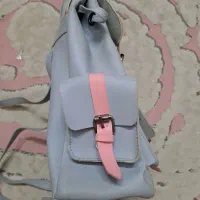 کیف کوله پشتی دخترانه طوسی صورتی|کیف، کفش، کمربند|اصفهان, مفتح|دیوار