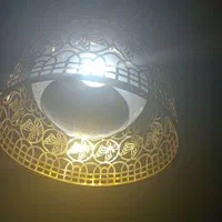 لوستر آویز تک شاخه طلایی