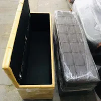 پاف چرم نشیمن باکس دار