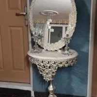 آینه شمعدان نقره خوشگل/ مناسب جهیزیه و دکور
