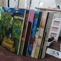 فروش بوم کار شده|تابلو، نقاشی، عکس|قم, چهل درخت‎|دیوار