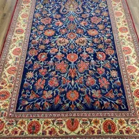 قالیچه کرک قم نقشه گلدانی یکطرفه