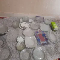 ظرف شیشه ای درحد نو بدونه استفاده