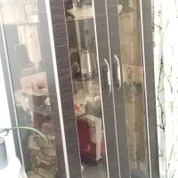 بوفه شیشه ای با چوب ام دی اف|بوفه، ویترین، کنسول|بندر انزلی, جزیره|دیوار