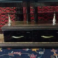میزتلوزیون شیشه ای  وچوبیقیمت توافقی