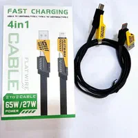 کابل کنفی4 کاره فست شارژمناسب سامسونگ آیفون وغیره