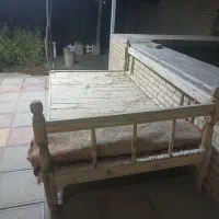 تخت چوبی|تخت و سرویس خواب|سبزوار, کهنه آب|دیوار