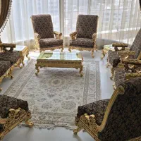 مبلمان سلطنتی ۹ نفره با میز ناهارخوری شیک|مبلمان خانگی و میز عسلی|تهران, تجریش|دیوار