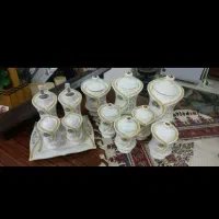 فروش فوری سرویس پاسماوری سرامیکی|ظروف سرو و پذیرایی|کاشان, گبرها|دیوار