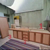 کابینت آشپزخانه بدنه فلزی با درب MDF سالم هود هدیه