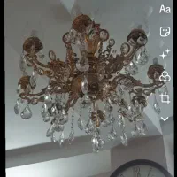 لوستر اب طلا بدنه برنج سنگین