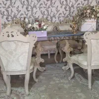 ست مبل سلطنتی ۹ نفره  میز نهار خوری با ۸صندلی|مبلمان خانگی و میز عسلی|تهران, شهرک آزادی|دیوار