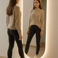 آینه قدی بک لایت مدل کپسولی