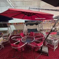 سایبان چتری، چتر پایه کنار و پایه وسط با نورپردازی|عمدهفروشی|خمینیشهر, |دیوار