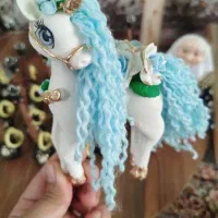 اسب تکشاخ خمیری|مجسمه، تندیس، ماکت|مشهد, نوید|دیوار