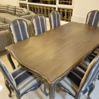 مبلمان ۷نفره بهمراه میز ناهارخوری ۸نفره