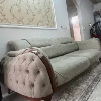 مبل هشت نفره تختخواب شو در حد نو