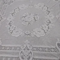 روتختی تور ضخیم طرحدار سفید در حد نو|سرویس روتختی|شوشتر, |دیوار